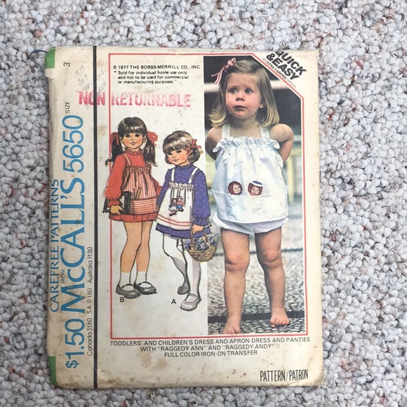 Vintage kids sewing patterns - size 3 - Picture 8 of 11